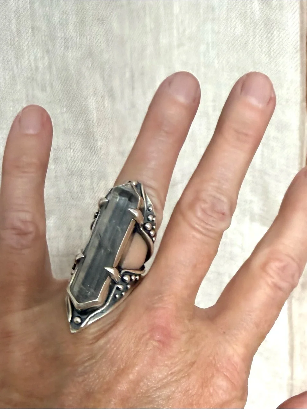 Acid Queen Jewelry Open Amplifier Ring, US 6.5 - Picture 9 of 16